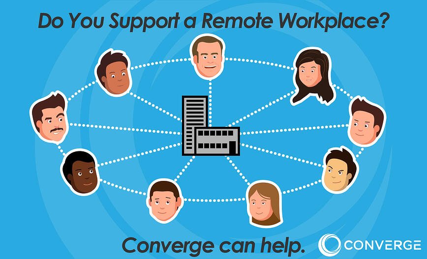 graphic do you support remote workplace