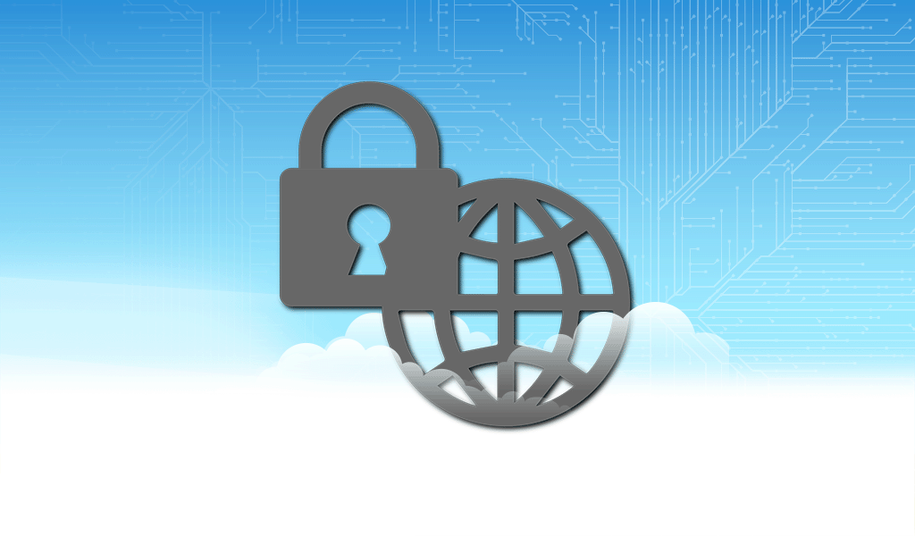Secure Global Network Grey Icon