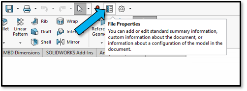 File Properties Custom Property Automation Solidworks