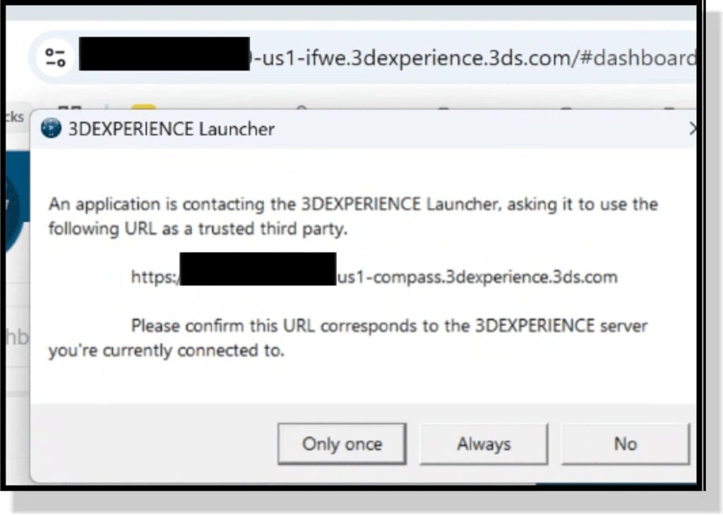 3dexperience launcher error message