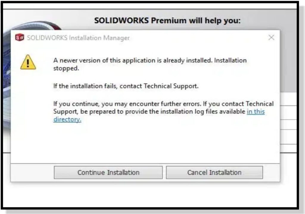 a newer version exists solidworks