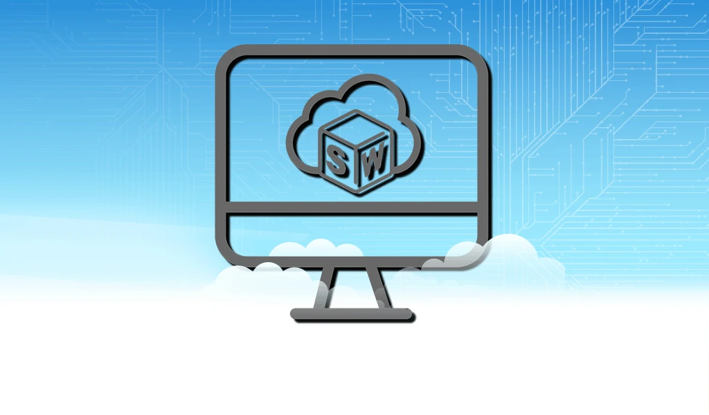 SOLIDWORKS Cloud Desktop as a Service Grey Icon