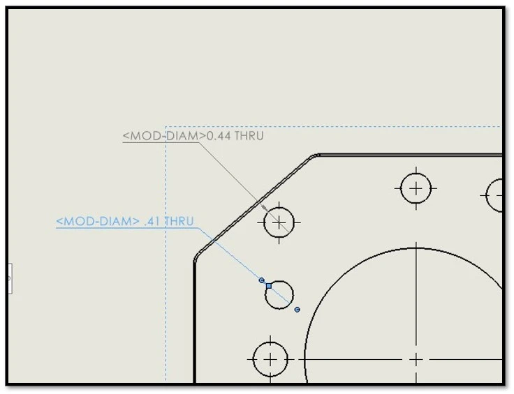 mod-diam solidworks diameter icon