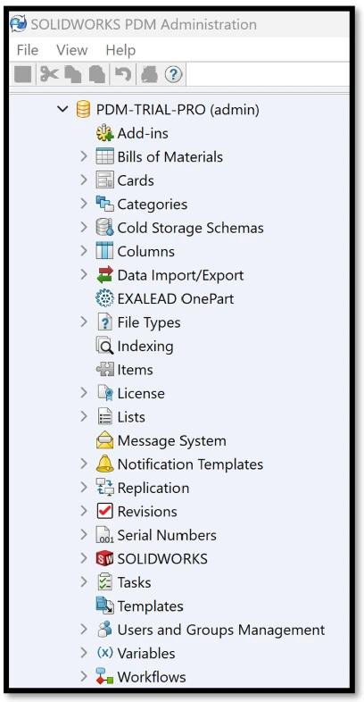 PDM Professional Admin Tool