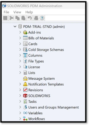 PDM Standard Admin Tool