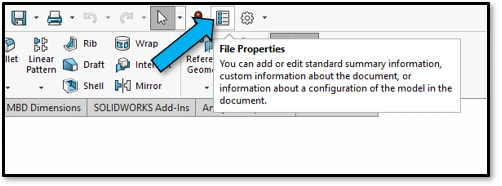 File Properties Custom Property Automation Solidworks