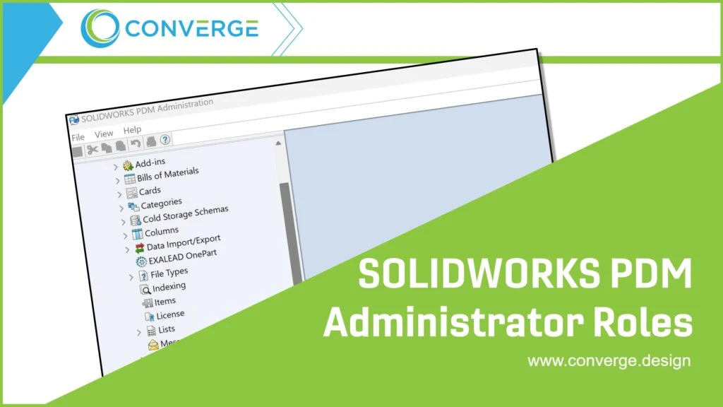 solidworks pdm administrative roles