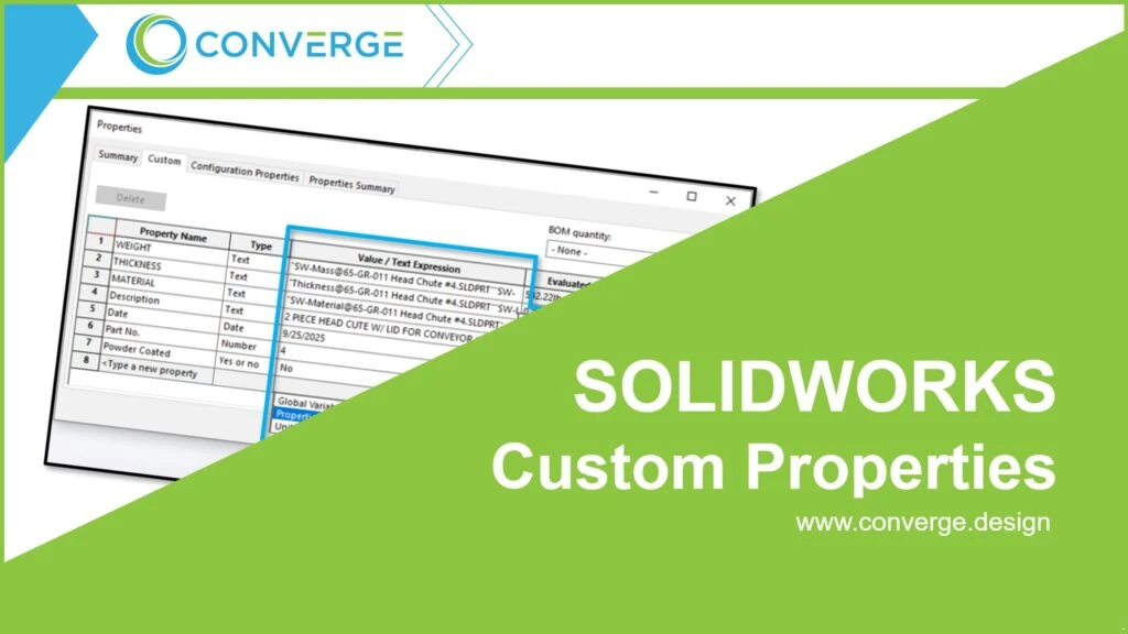 Solidworks custom properties