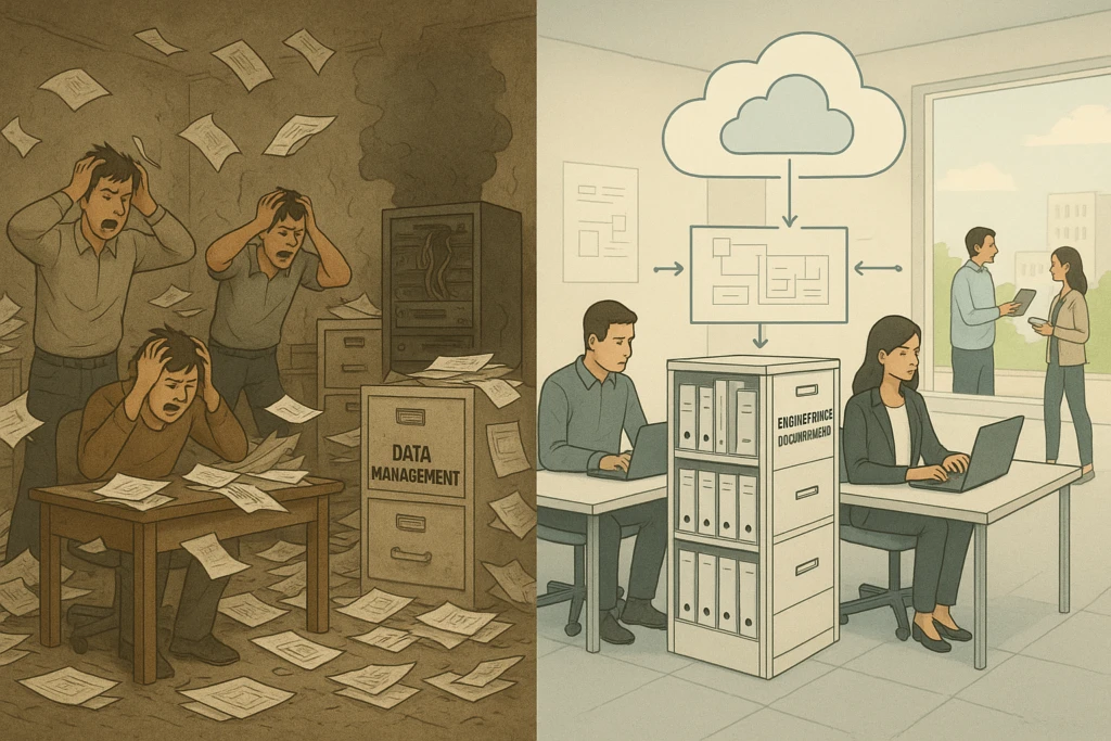 poor engineering documentation vs. excellent documentation