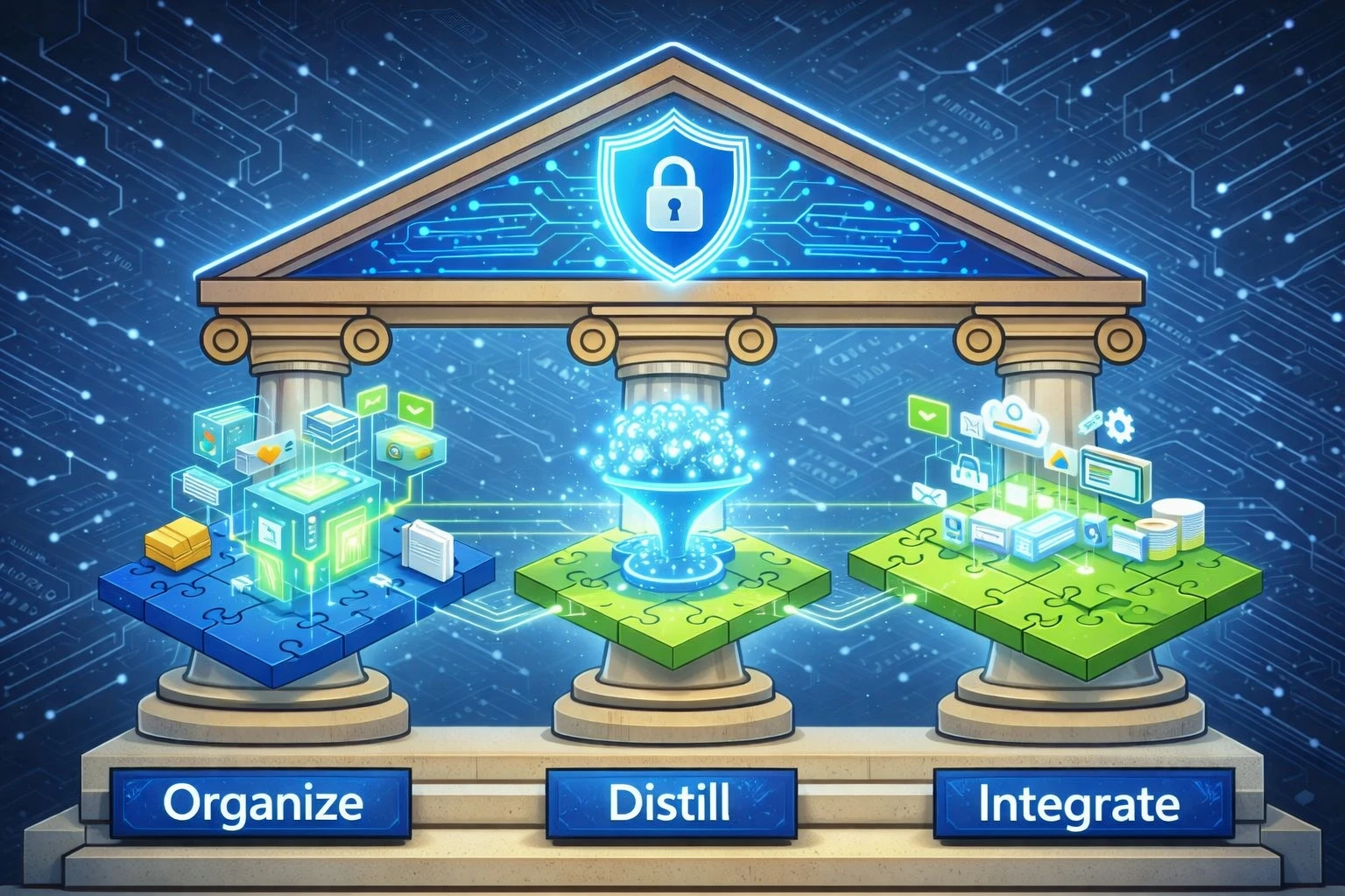 Organize, Distill, Integrate