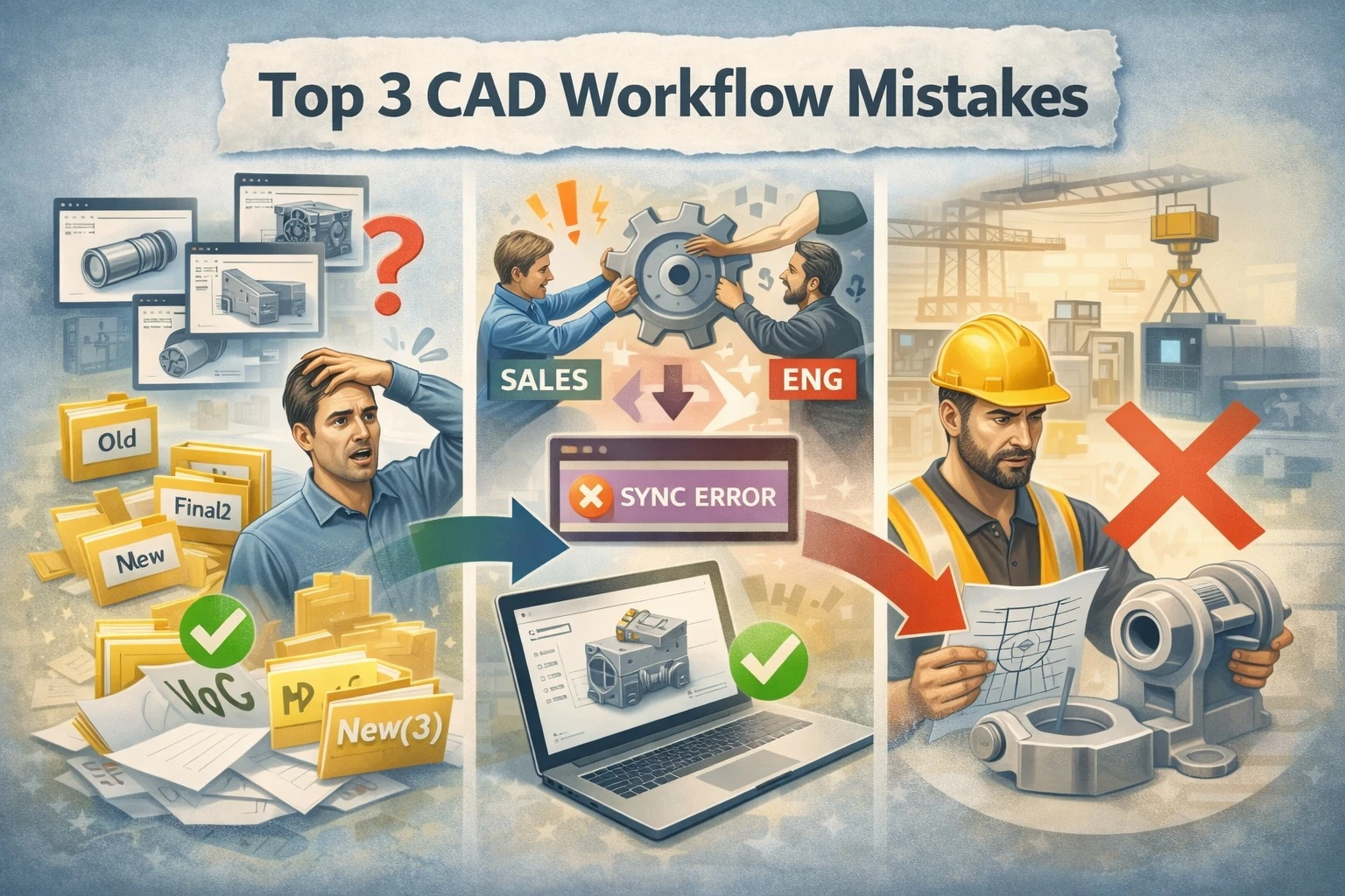 Top 3 Mistakes CAD Workflow