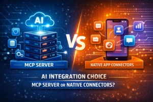 MCP server vs native in-app connectors