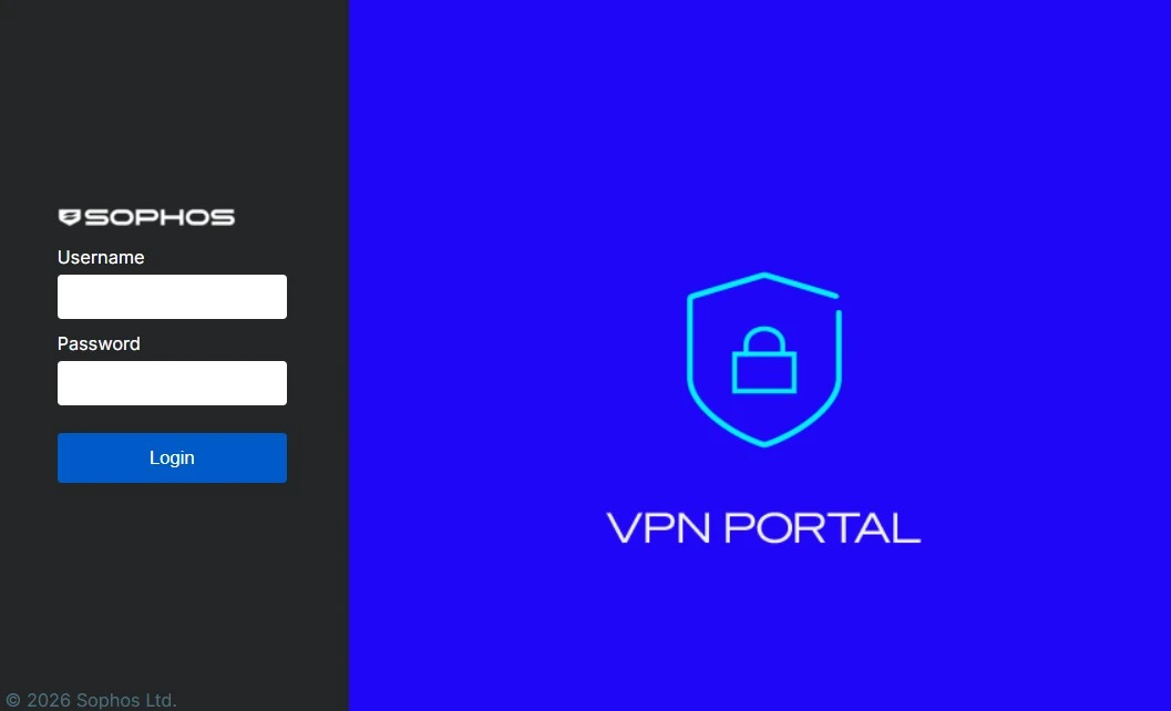 sophos login portal